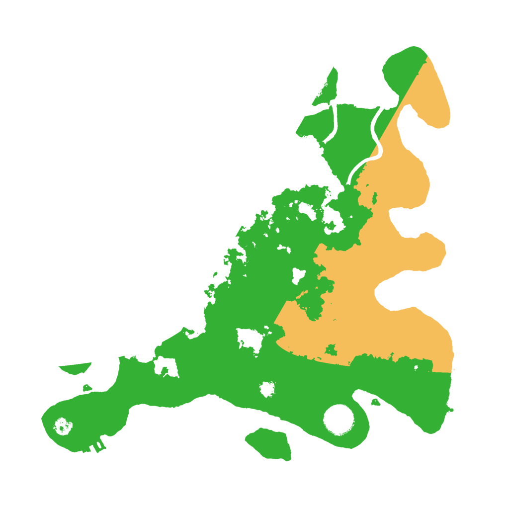 Biome Rust Map: Procedural Map, Size: 3000, Seed: 123212