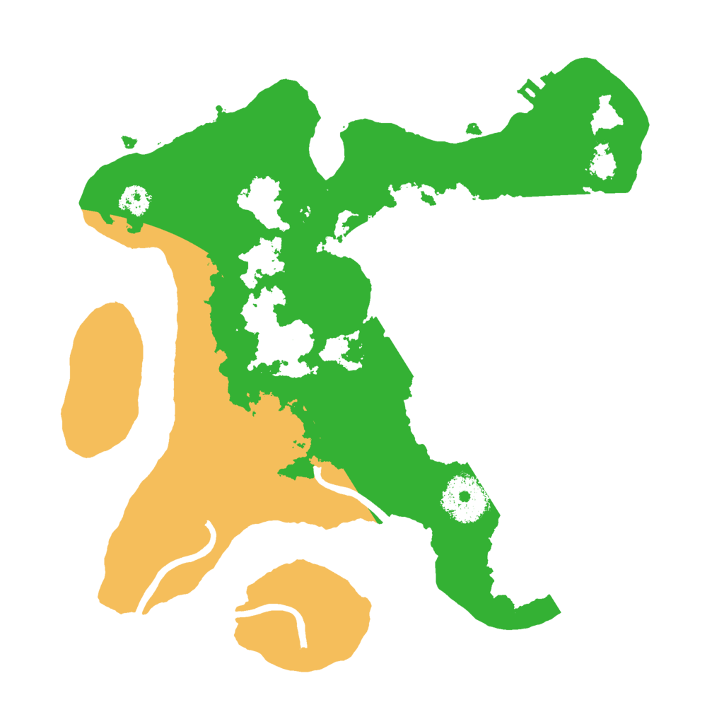 Biome Rust Map: Procedural Map, Size: 2500, Seed: 1951463400