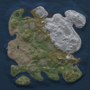 Thumbnail Rust Map: Procedural Map, Size: 3500, Seed: 1904469430, 19 Monuments