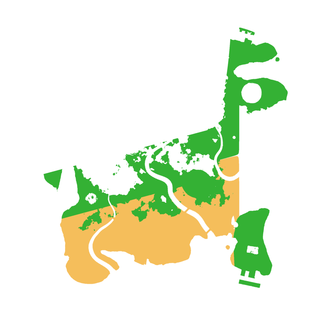 Biome Rust Map: Procedural Map, Size: 3000, Seed: 14558