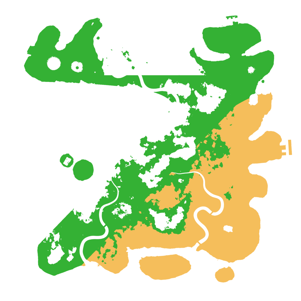 Biome Rust Map: Procedural Map, Size: 4000, Seed: 543434
