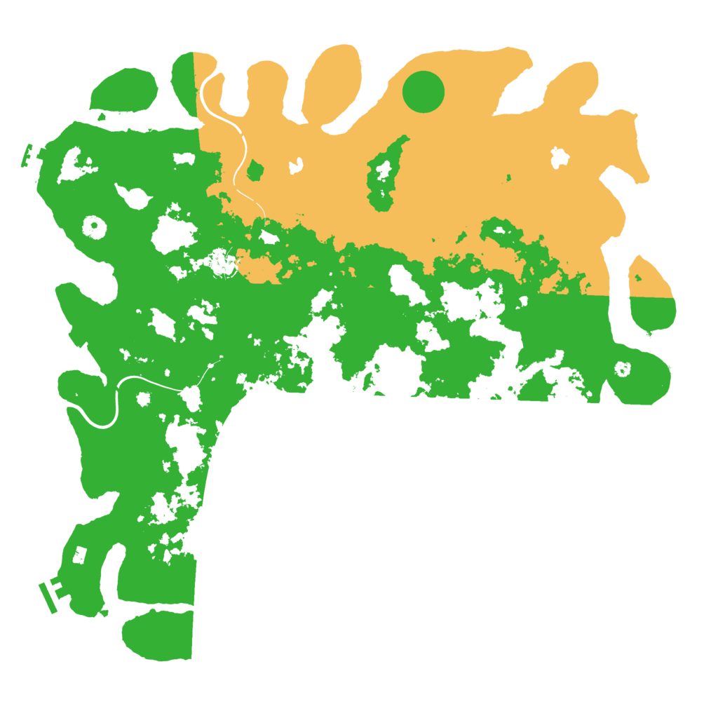 Biome Rust Map: Procedural Map, Size: 4500, Seed: 1307643081