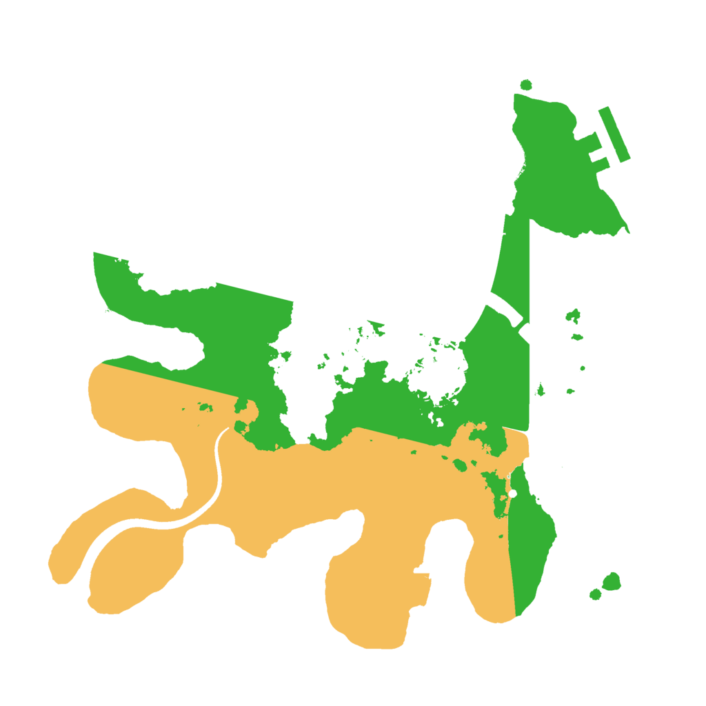 Biome Rust Map: Procedural Map, Size: 2500, Seed: 739511256