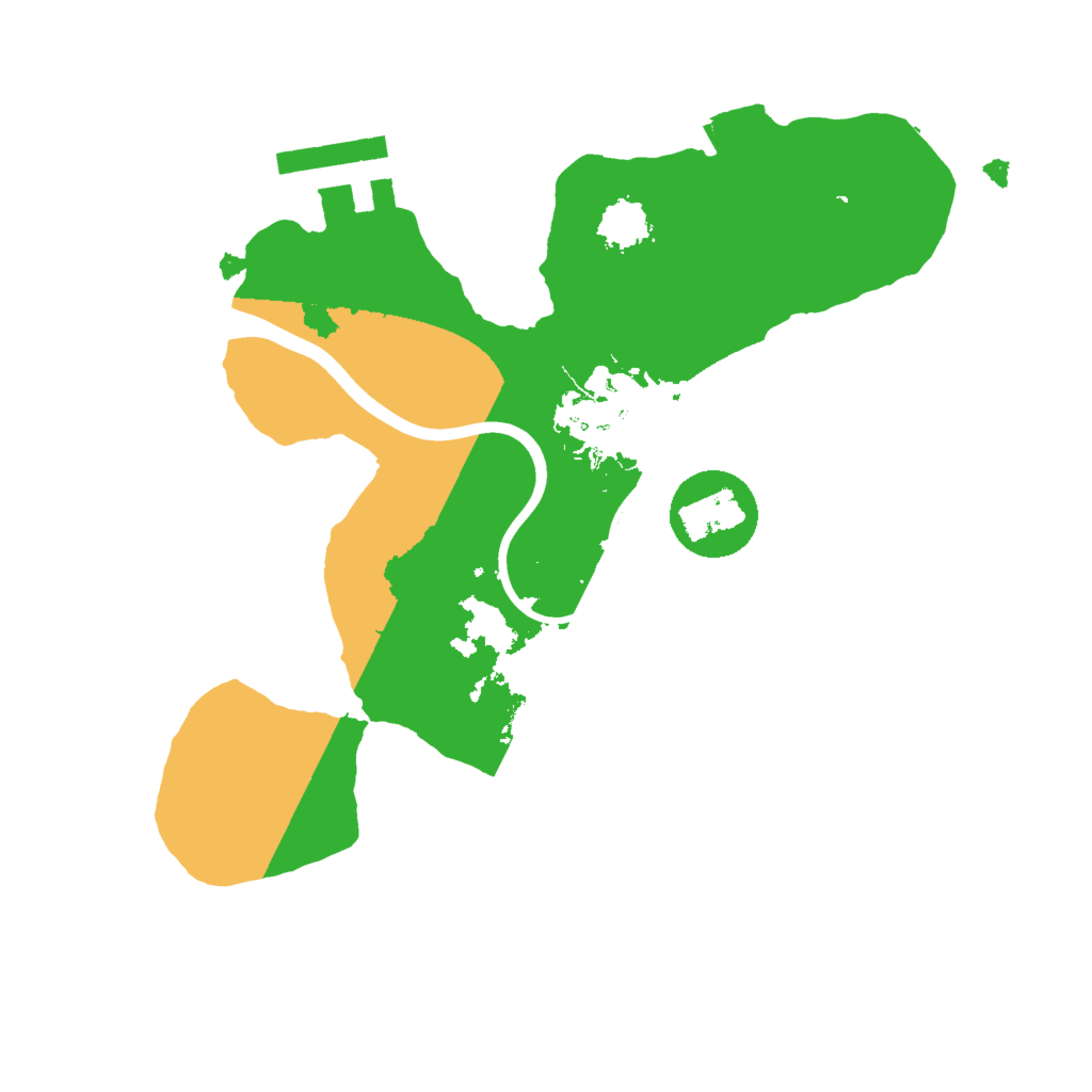 Biome Rust Map: Procedural Map, Size: 2000, Seed: 36105037