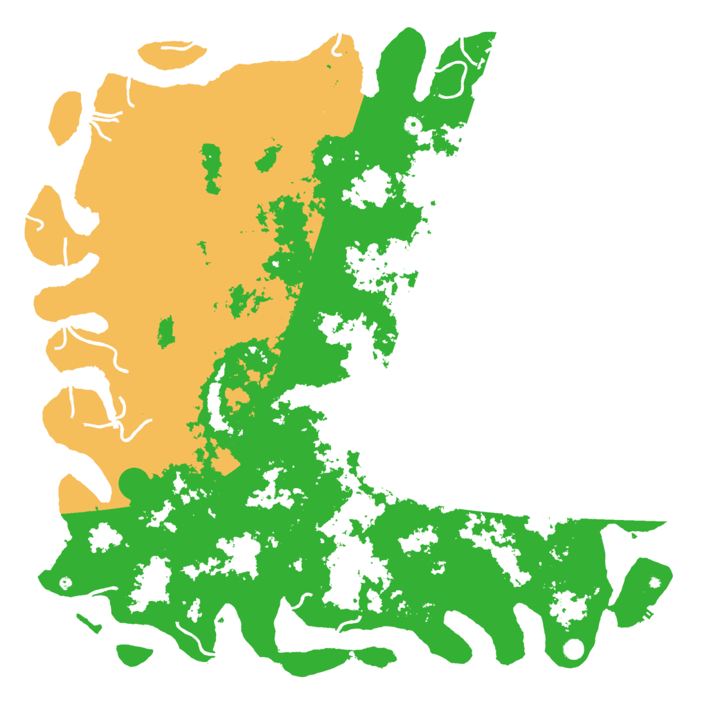Biome Rust Map: Procedural Map, Size: 6000, Seed: 6553