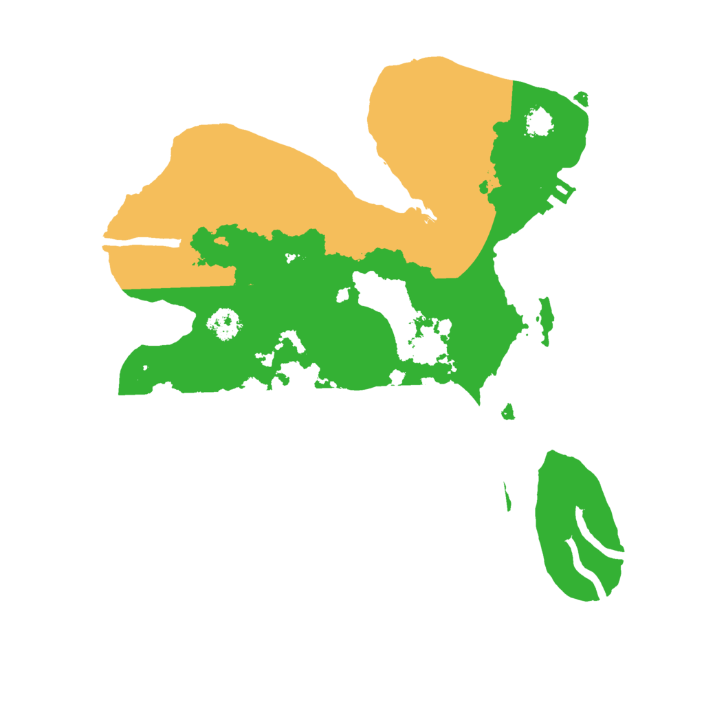 Biome Rust Map: Procedural Map, Size: 2300, Seed: 2443435