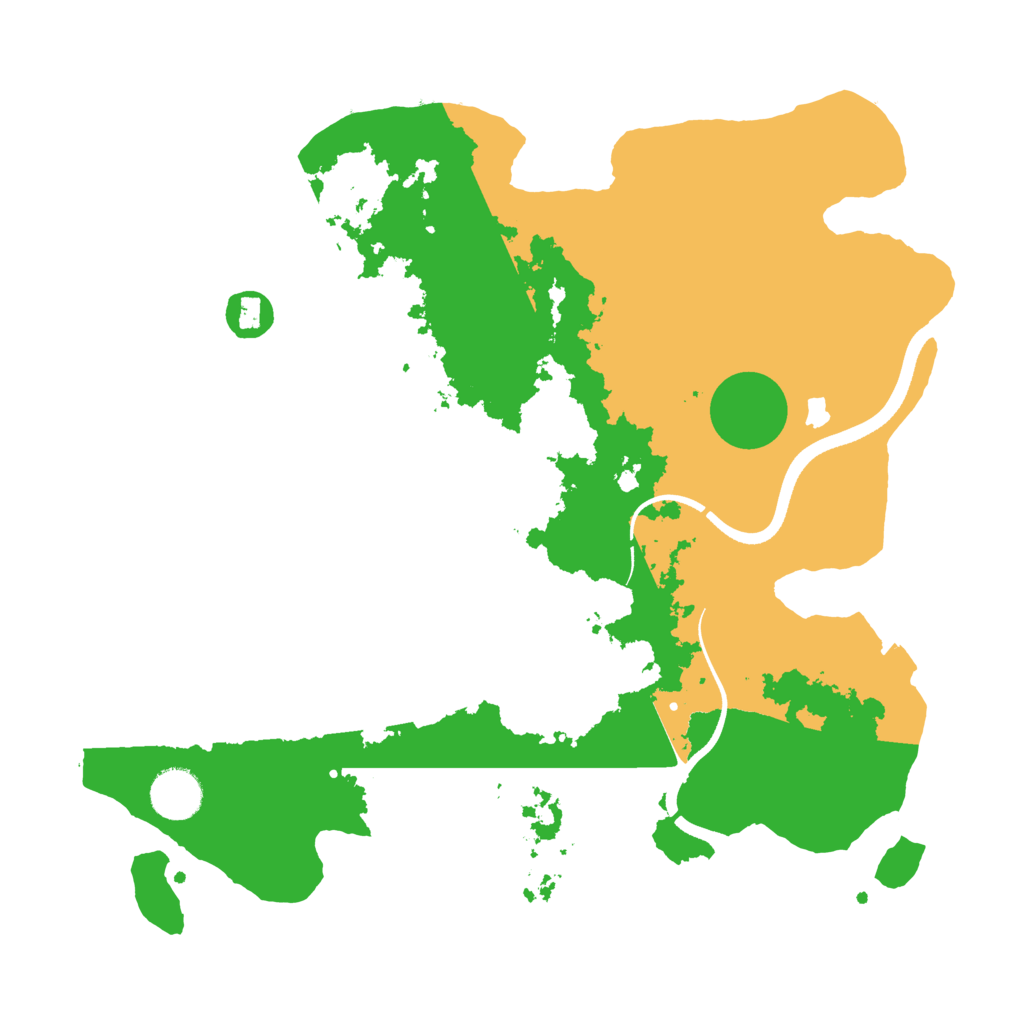 Biome Rust Map: Procedural Map, Size: 3500, Seed: 396086578