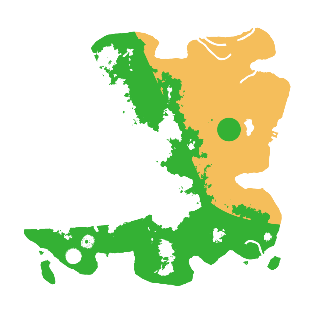 Biome Rust Map: Procedural Map, Size: 3500, Seed: 396086578