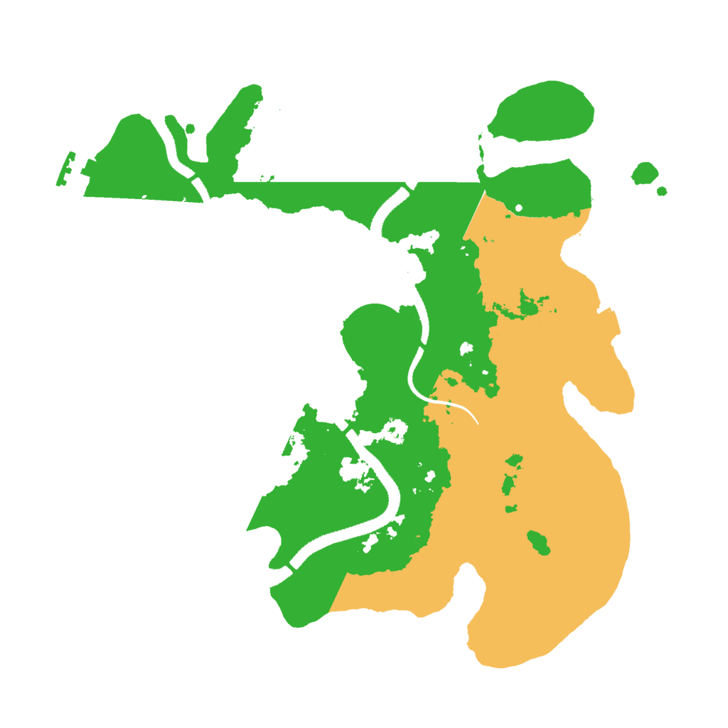 Biome Rust Map: Procedural Map, Size: 3000, Seed: 25252