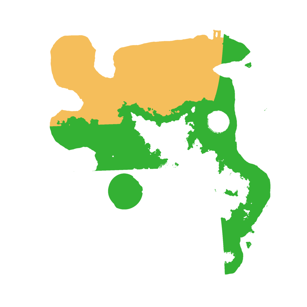 Biome Rust Map: Procedural Map, Size: 2500, Seed: 886798414