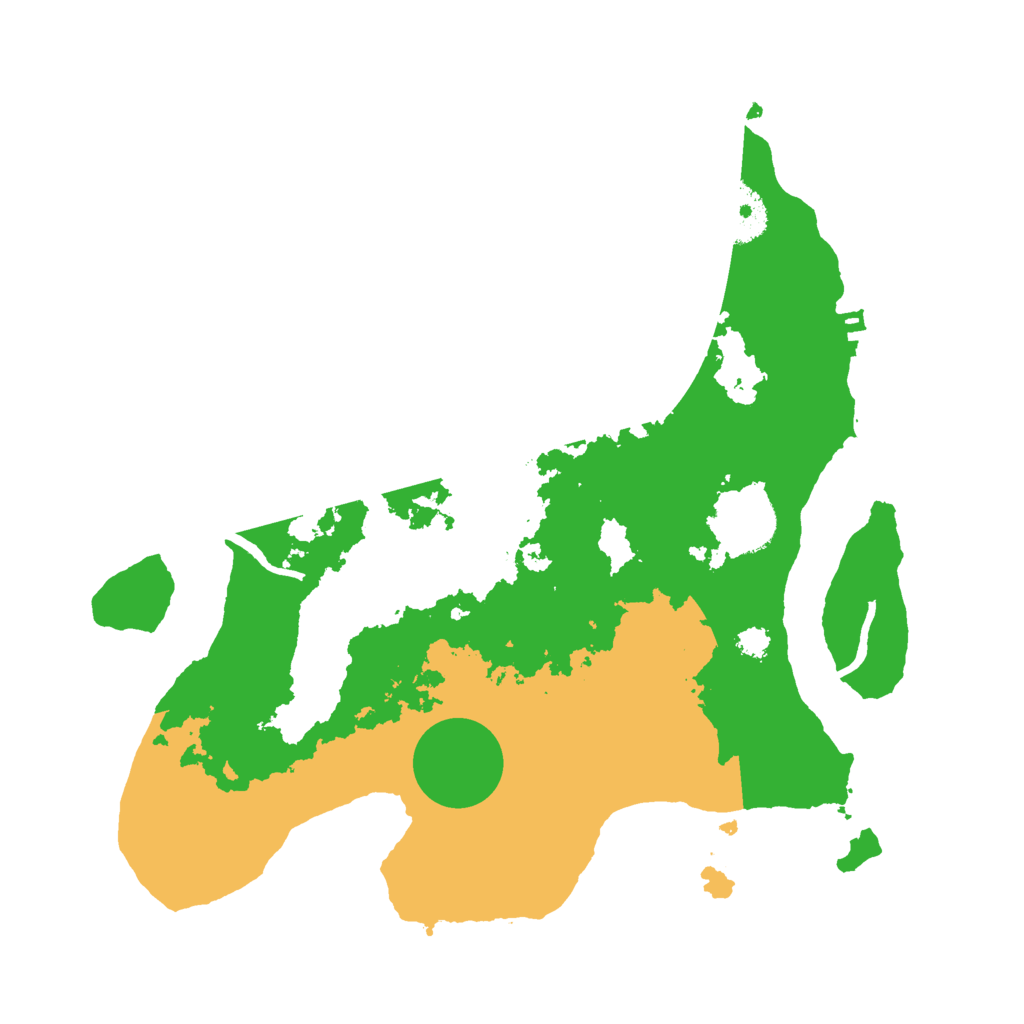 Biome Rust Map: Procedural Map, Size: 3000, Seed: 1202276837