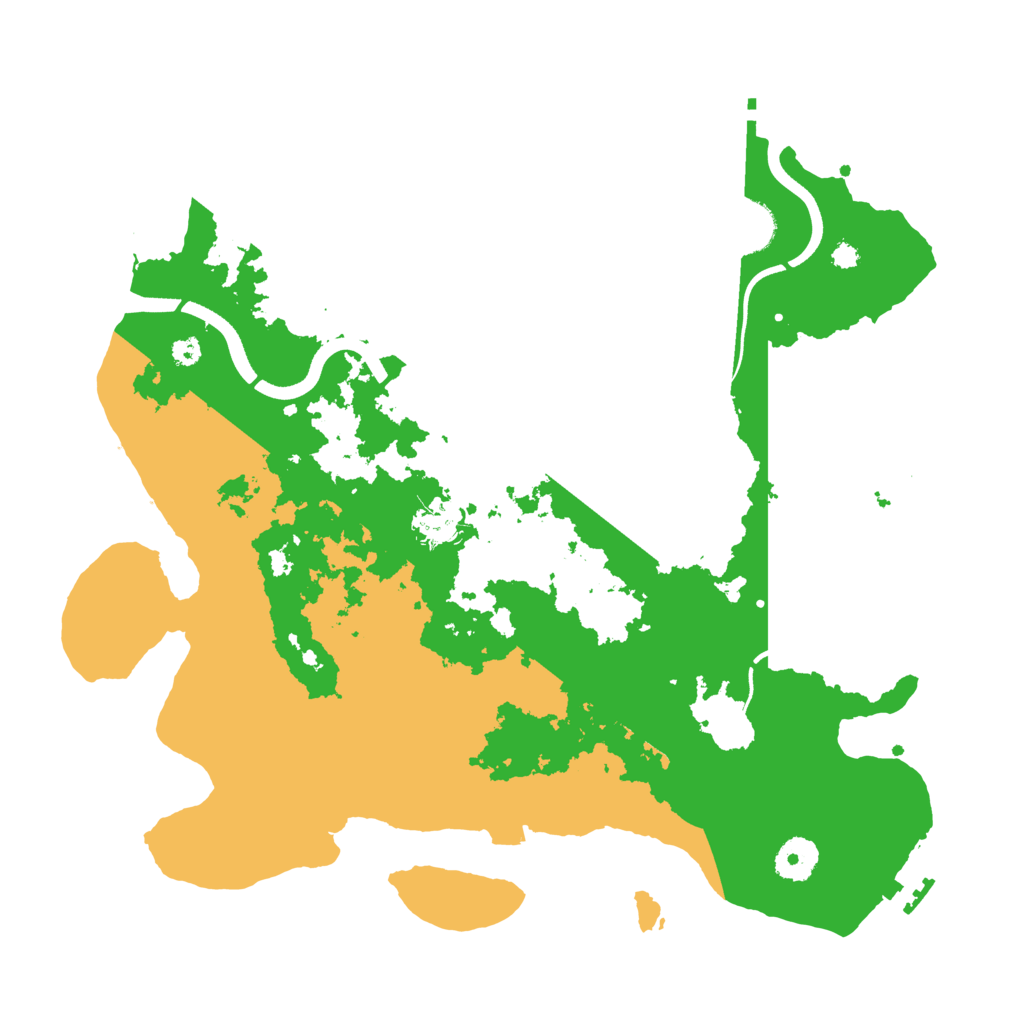 Biome Rust Map: Procedural Map, Size: 3600, Seed: 125485