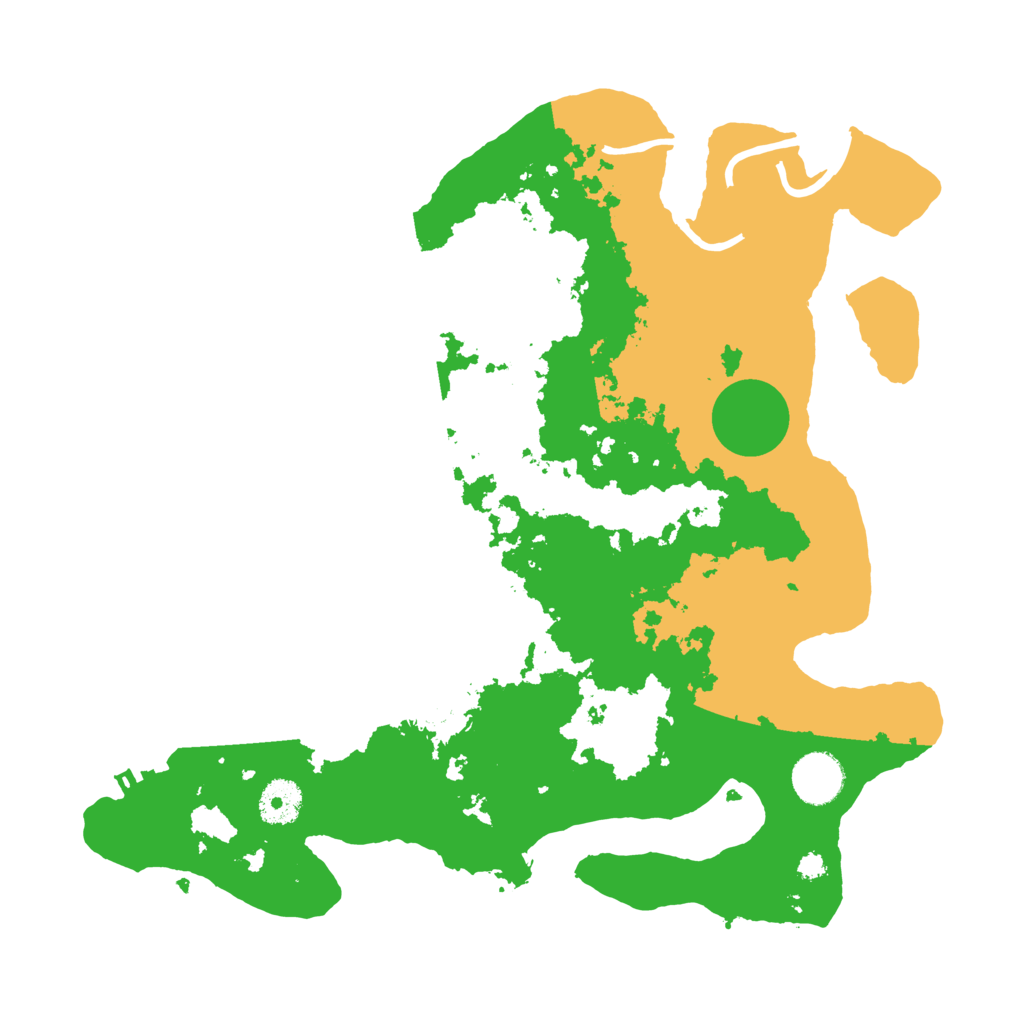 Biome Rust Map: Procedural Map, Size: 3500, Seed: 3991251
