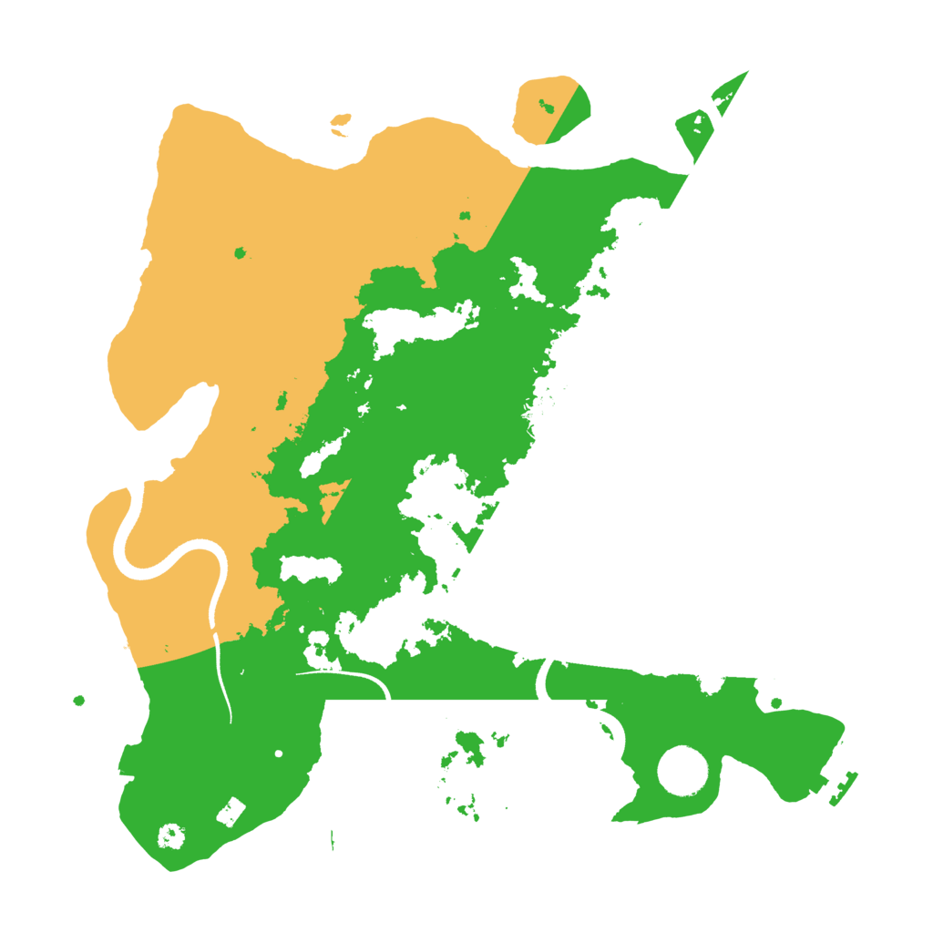 Biome Rust Map: Procedural Map, Size: 3500, Seed: 1142797314