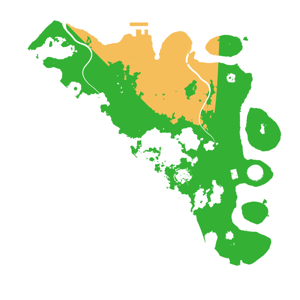 Biome Rust Map: Procedural Map, Size: 3300, Seed: 164558