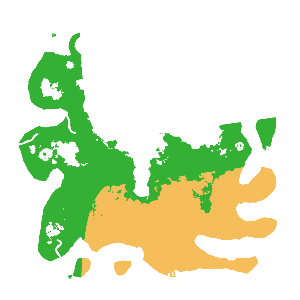 Biome Rust Map: Procedural Map, Size: 3500, Seed: 1290786