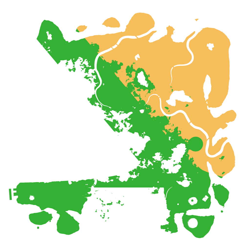 Biome Rust Map: Procedural Map, Size: 4500, Seed: 370570458