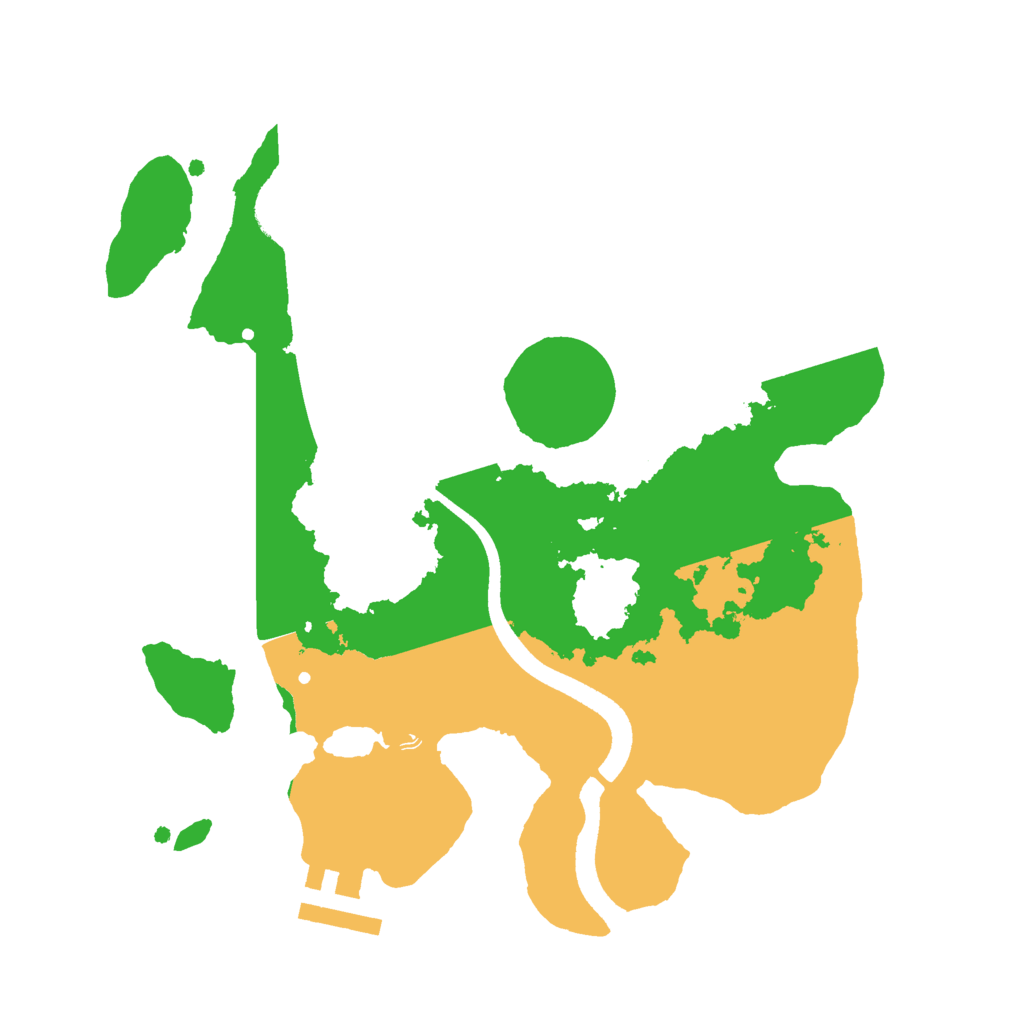 Biome Rust Map: Procedural Map, Size: 2500, Seed: 798327198