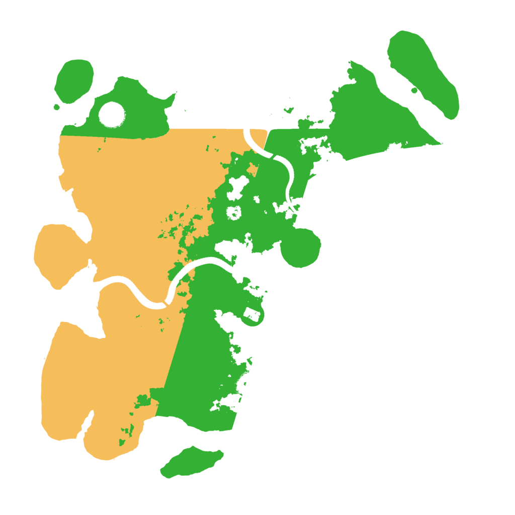 Biome Rust Map: Procedural Map, Size: 3500, Seed: 763310511