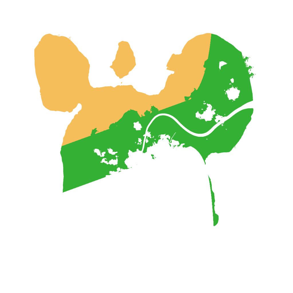 Biome Rust Map: Procedural Map, Size: 2000, Seed: 46337358