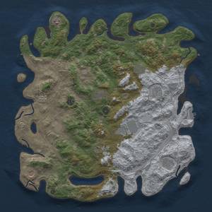 Thumbnail Rust Map: Procedural Map, Size: 4500, Seed: 620078011, 20 Monuments