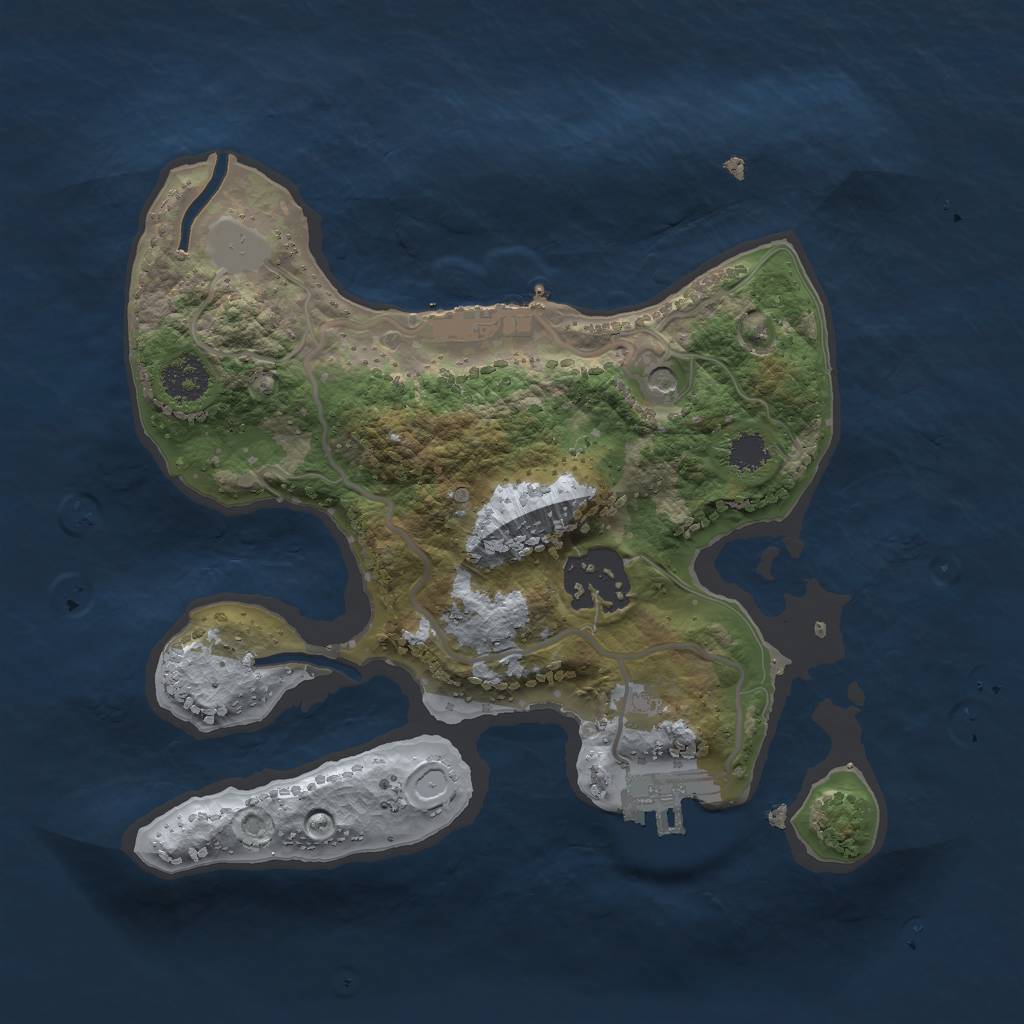 Rust Map: Procedural Map, Size: 2269, Seed: 941, 9 Monuments