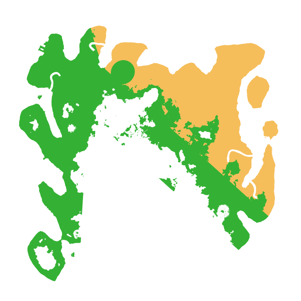 Biome Rust Map: Procedural Map, Size: 3500, Seed: 211404
