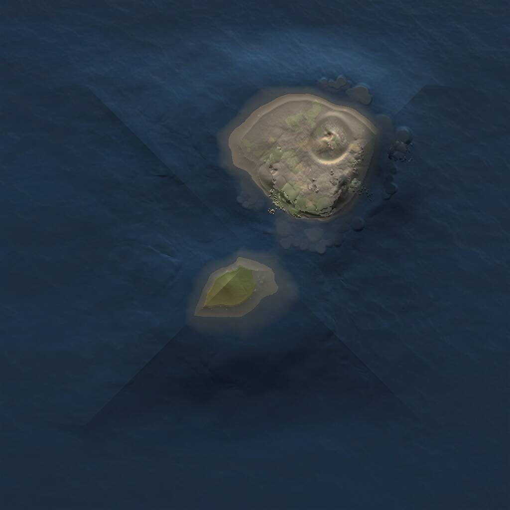 Rust Map: Procedural Map, Size: 1000, Seed: 79373450, 1 Monuments