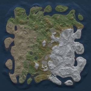 Thumbnail Rust Map: Procedural Map, Size: 4500, Seed: 604593789, 20 Monuments