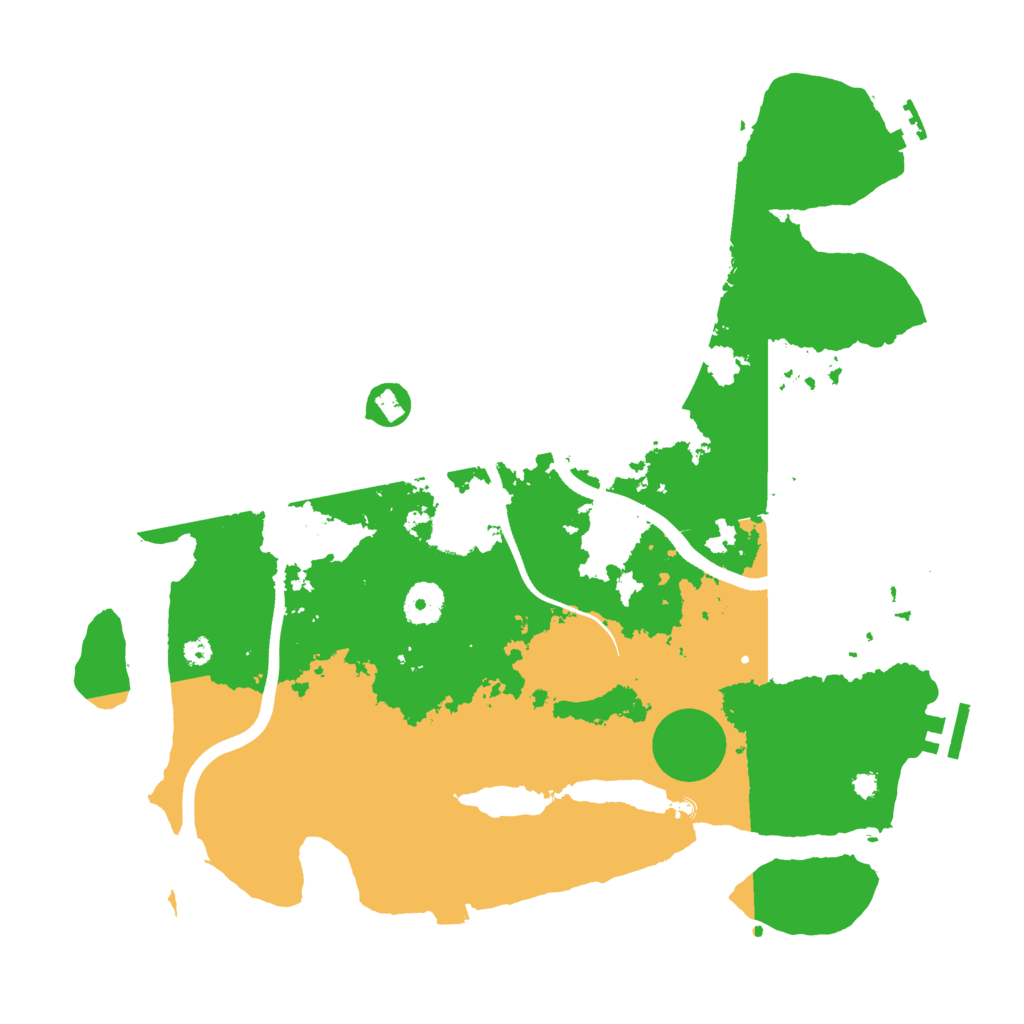 Biome Rust Map: Procedural Map, Size: 3700, Seed: 2052049156