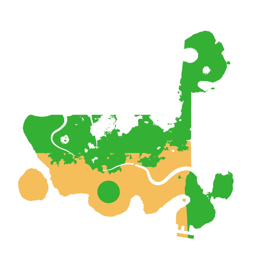 Biome Rust Map: Procedural Map, Size: 3000, Seed: 27407