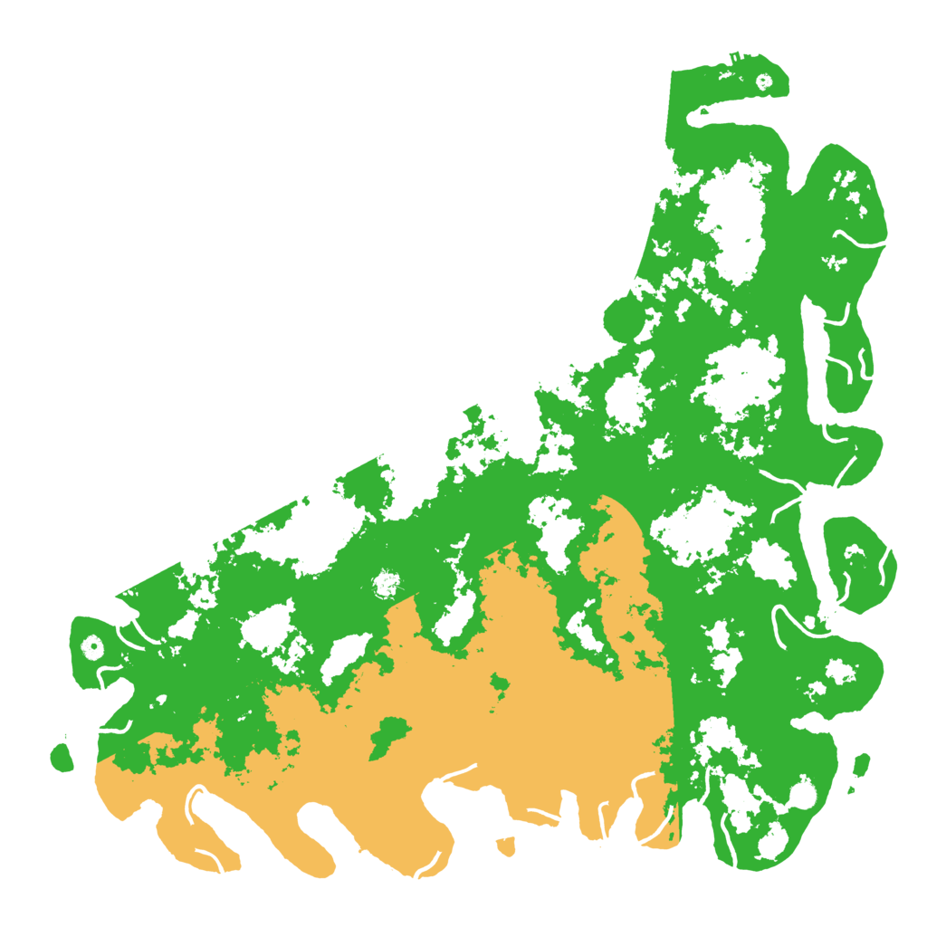 Biome Rust Map: Procedural Map, Size: 6000, Seed: 121448841