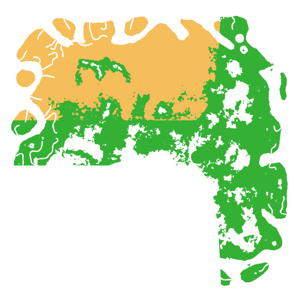 Biome Rust Map: Procedural Map, Size: 6000, Seed: 58891957