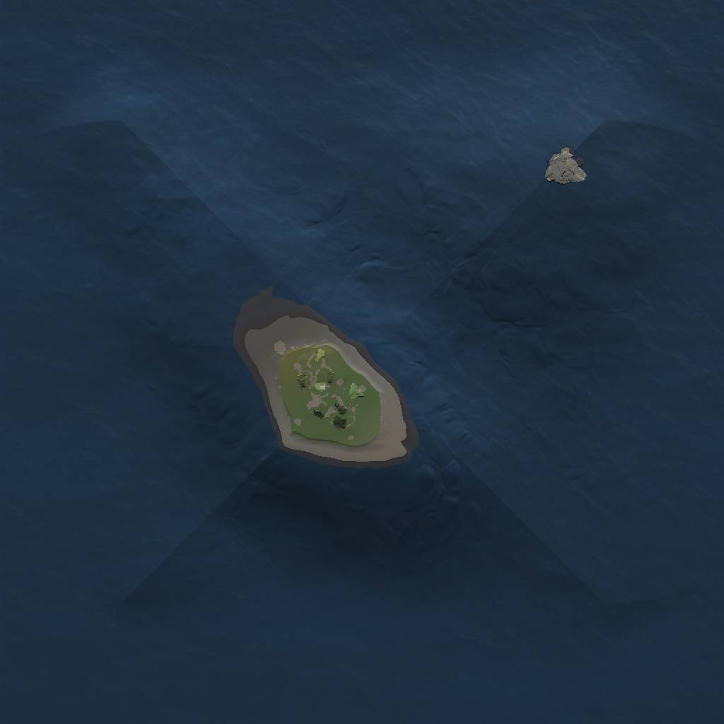 Rust Map: Procedural Map, Size: 1000, Seed: 77437743, 3 Monuments