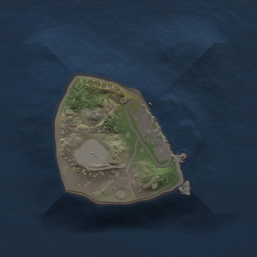 Rust Map: Procedural Map, Size: 1000, Seed: 88074777, 4 Monuments