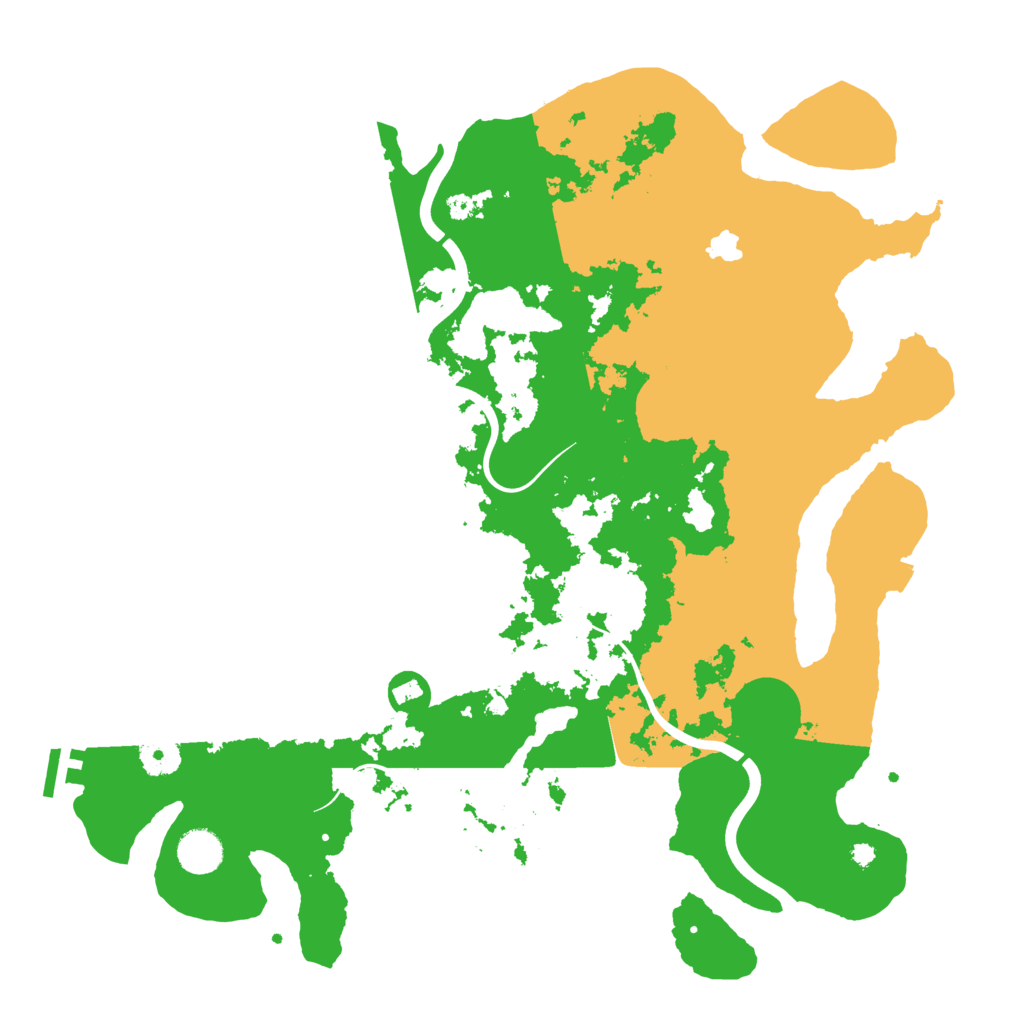 Biome Rust Map: Procedural Map, Size: 4000, Seed: 12245