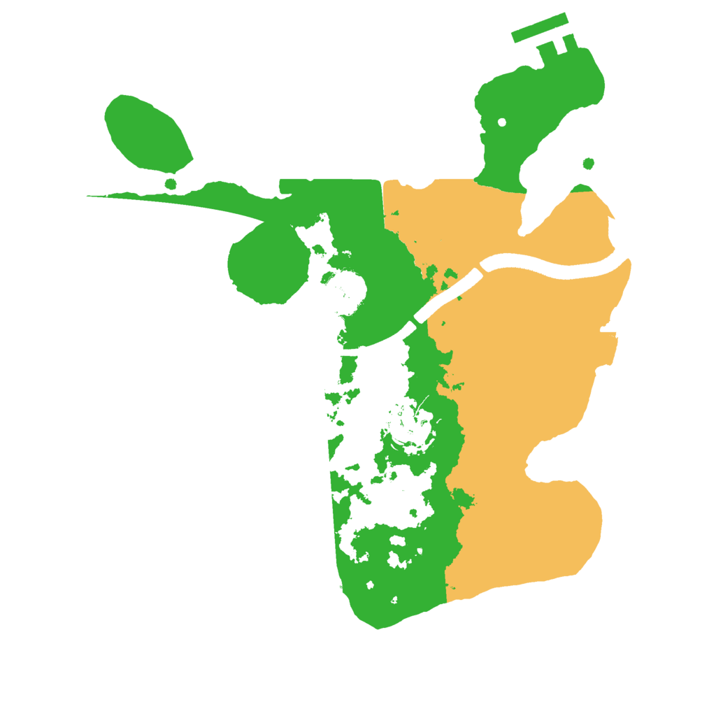 Biome Rust Map: Procedural Map, Size: 2500, Seed: 1407278828
