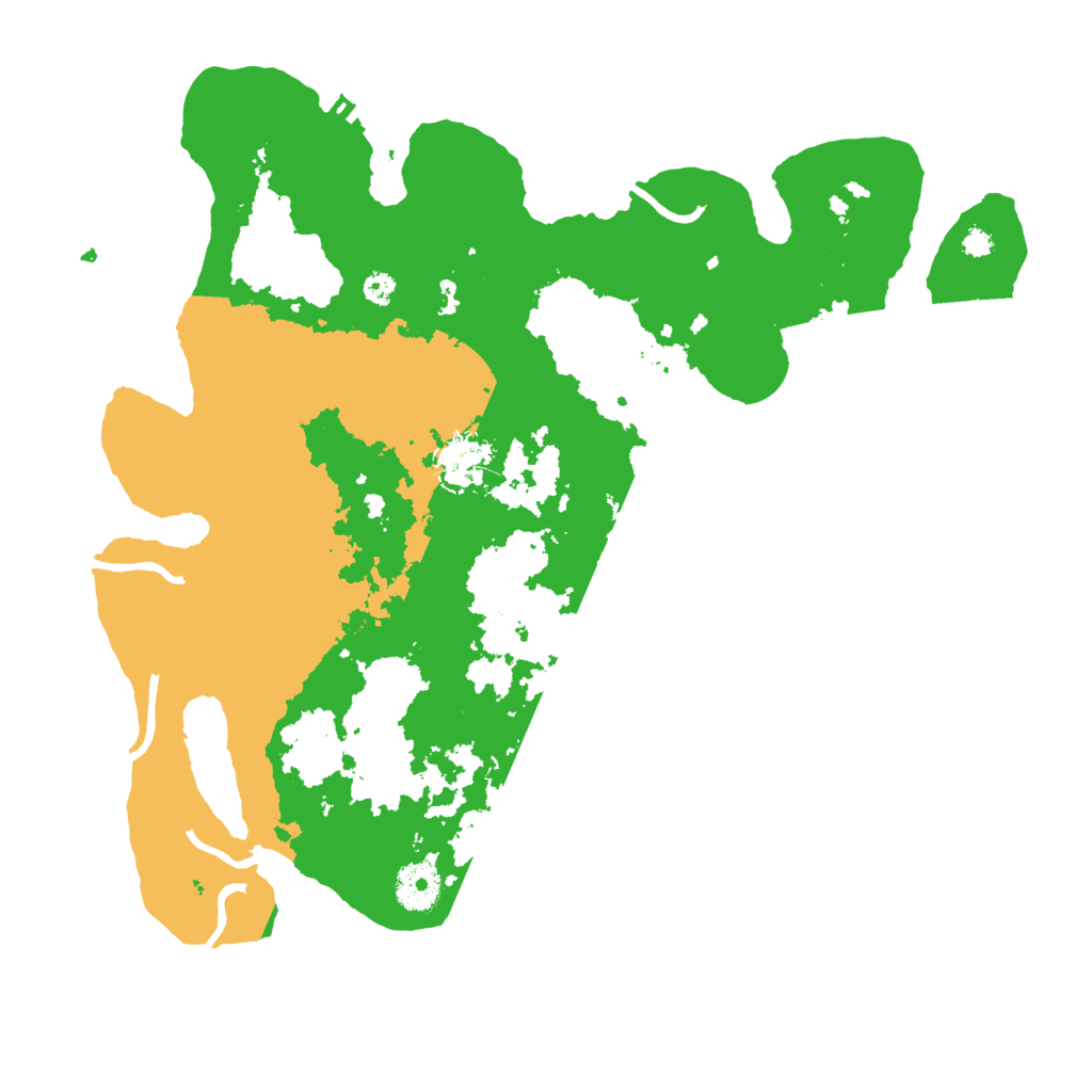 Biome Rust Map: Procedural Map, Size: 3500, Seed: 270071285