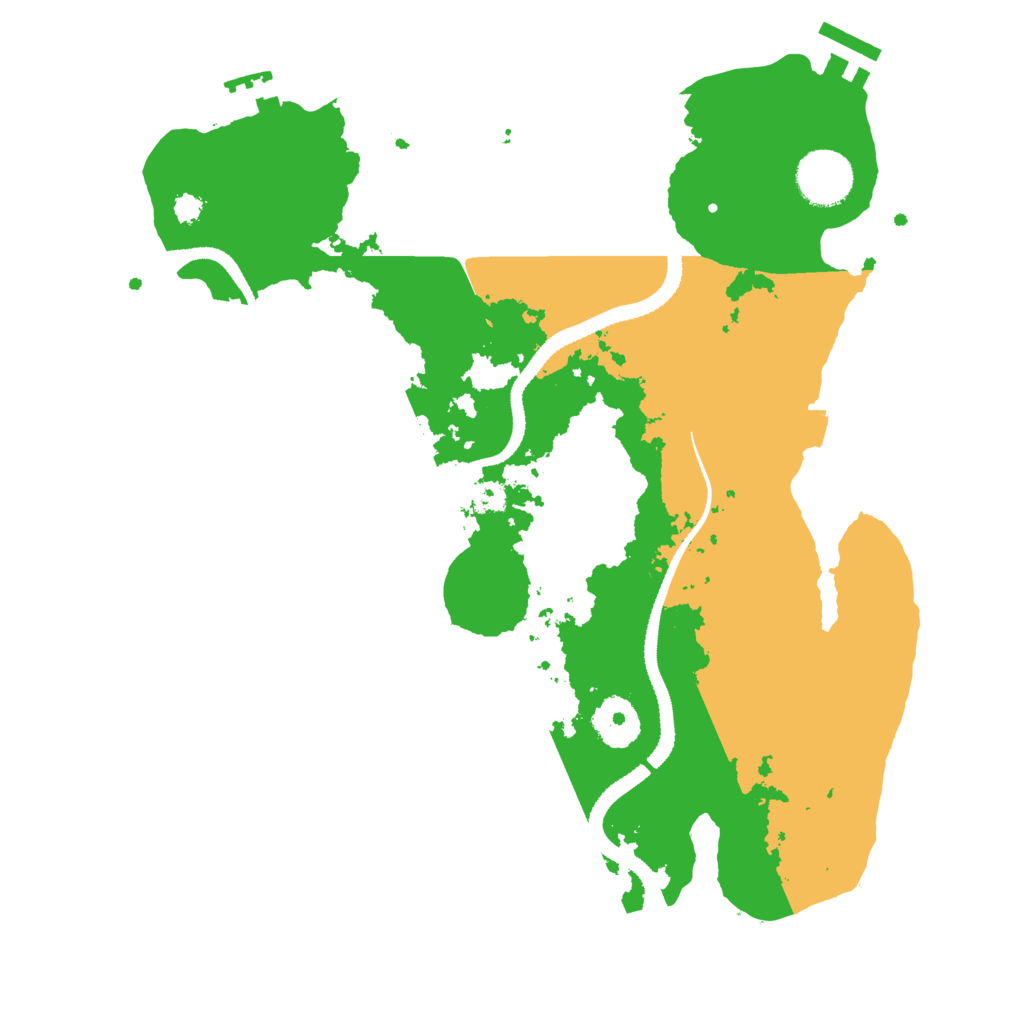 Biome Rust Map: Procedural Map, Size: 3200, Seed: 228572124
