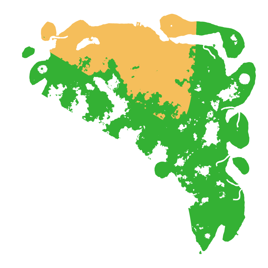 Biome Rust Map: Procedural Map, Size: 4500, Seed: 208867982