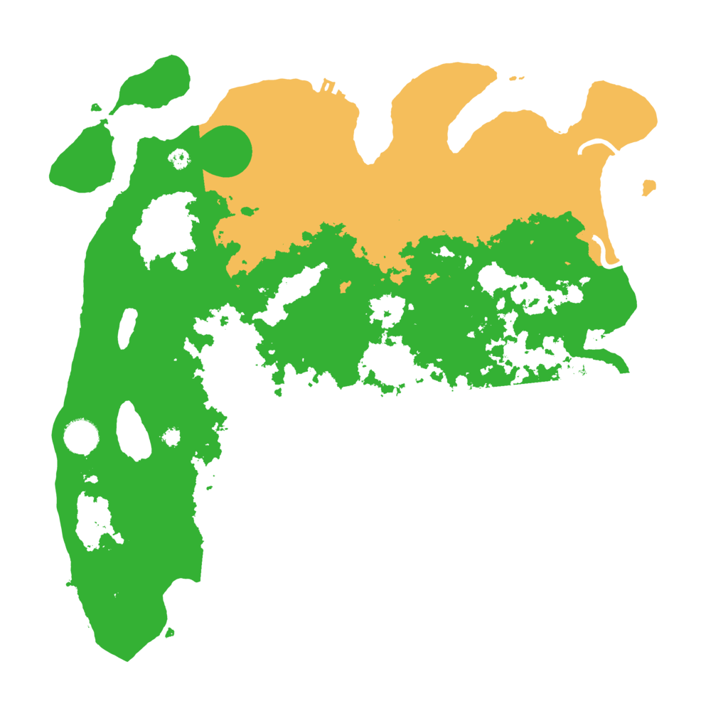 Biome Rust Map: Procedural Map, Size: 3700, Seed: 1462079235
