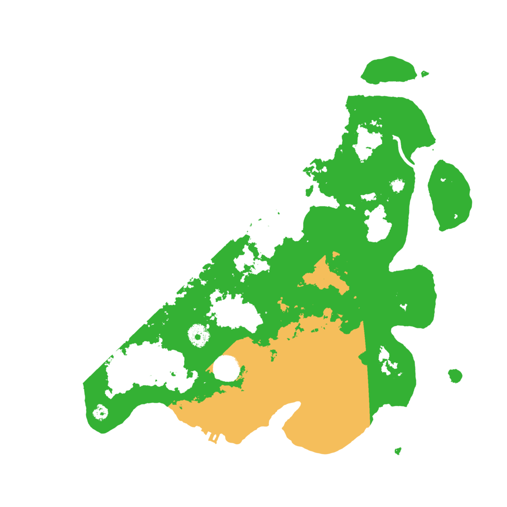 Biome Rust Map: Procedural Map, Size: 3500, Seed: 134913017