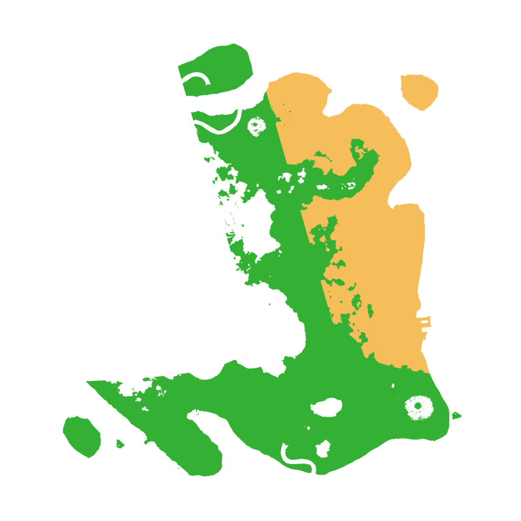 Biome Rust Map: Procedural Map, Size: 3000, Seed: 50666