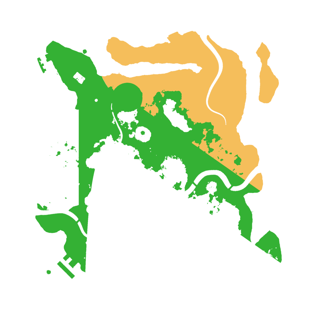 Biome Rust Map: Procedural Map, Size: 3000, Seed: 81658