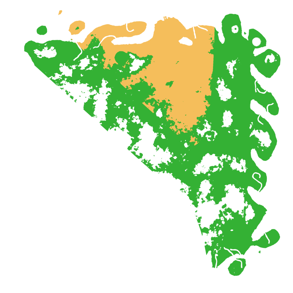 Biome Rust Map: Procedural Map, Size: 6000, Seed: 195615525