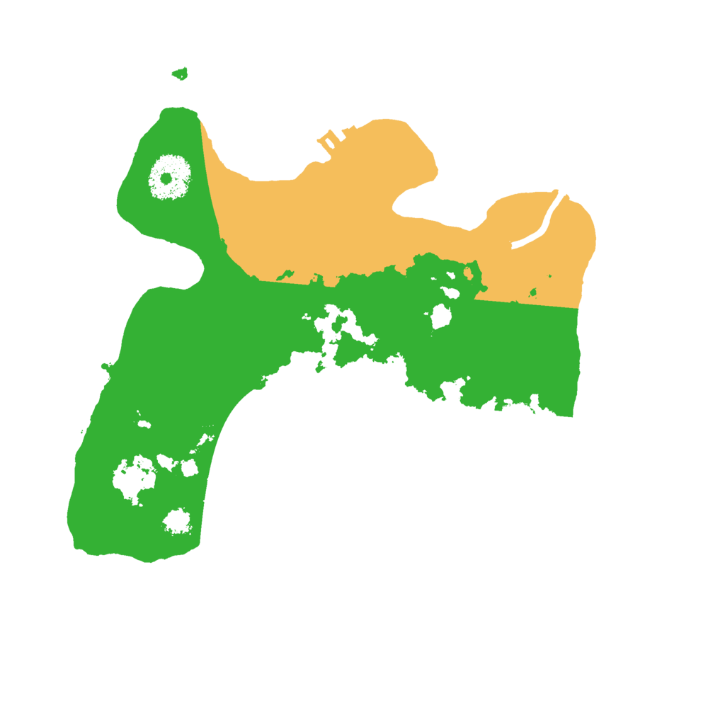 Biome Rust Map: Procedural Map, Size: 2500, Seed: 2122457838