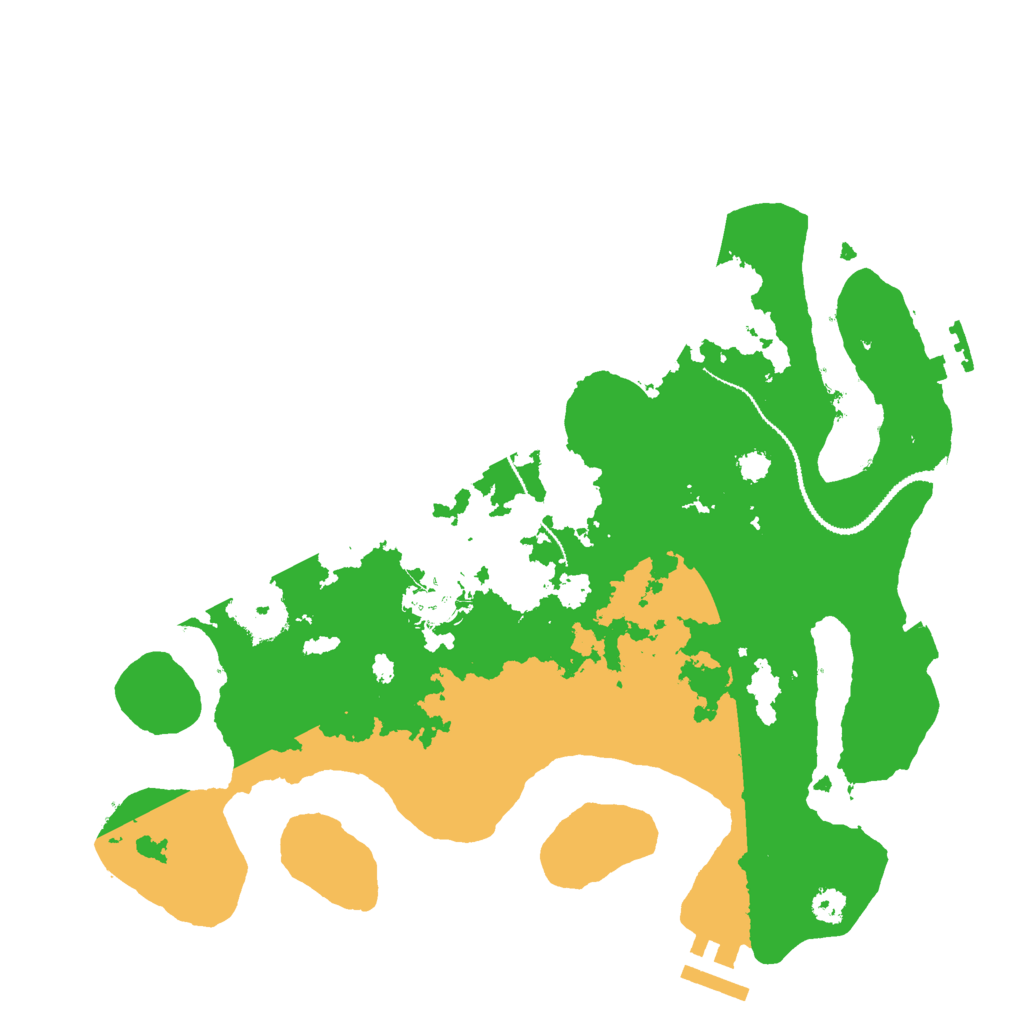 Biome Rust Map: Procedural Map, Size: 3000, Seed: 12333