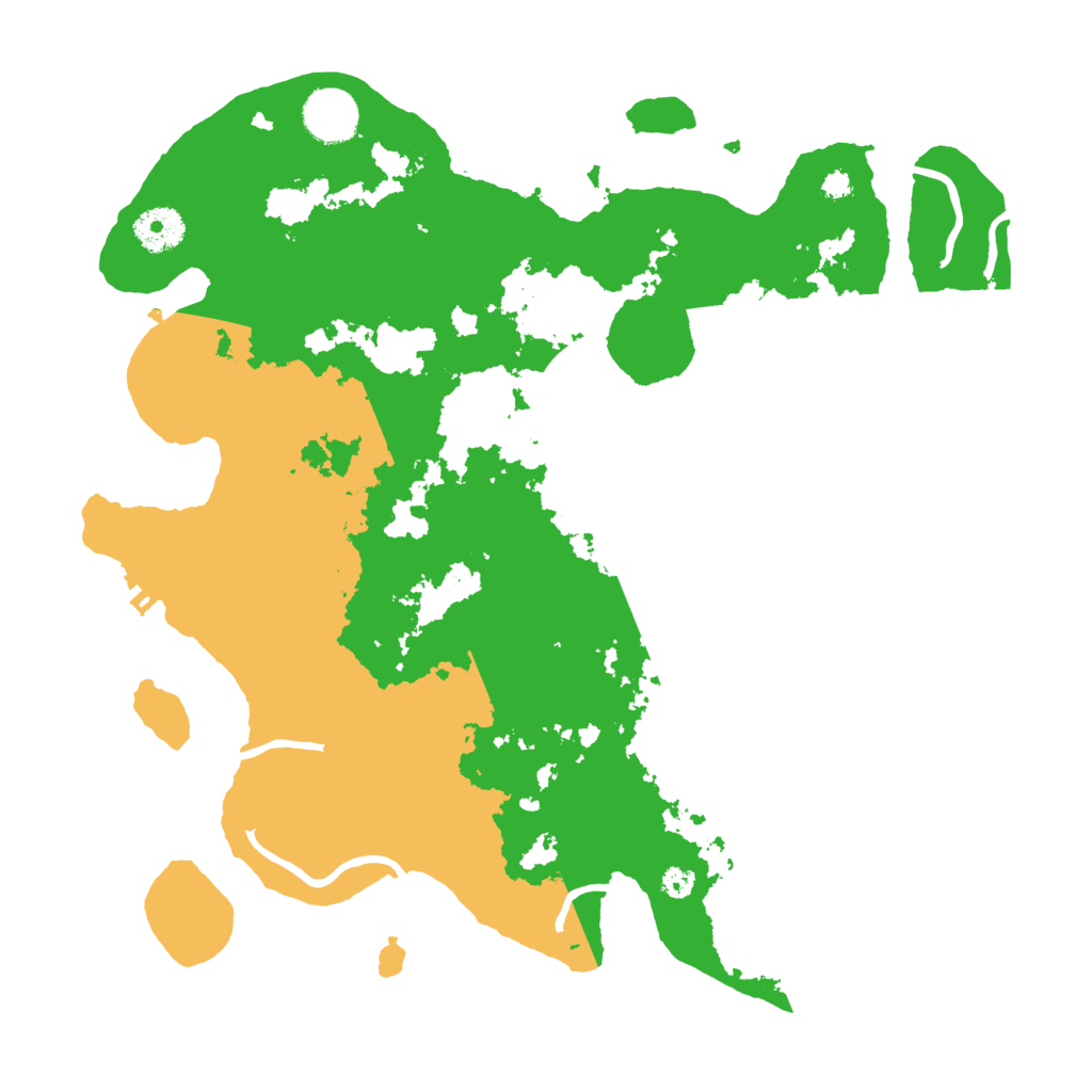 Biome Rust Map: Procedural Map, Size: 3500, Seed: 48232