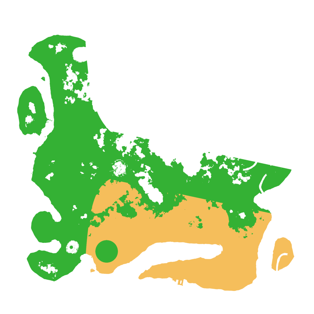 Biome Rust Map: Procedural Map, Size: 3700, Seed: 779210987