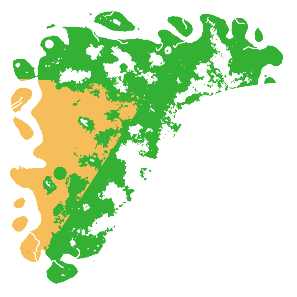 Biome Rust Map: Procedural Map, Size: 6000, Seed: 196606989